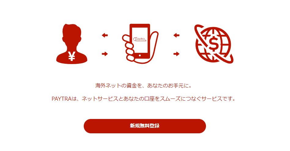 ペイトラ（Paytra）の登録方法1