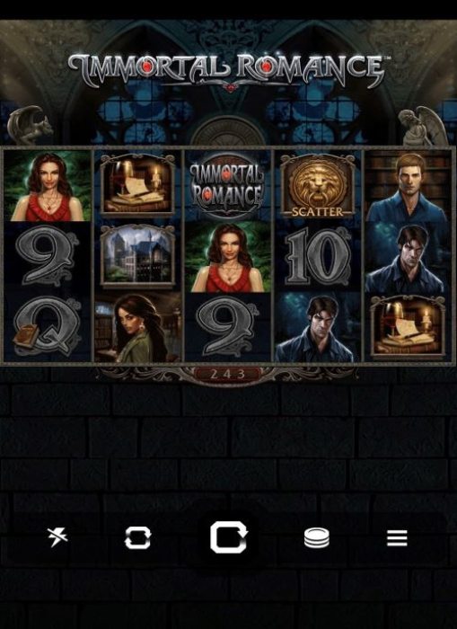 Immortal Romance のゲーム画面